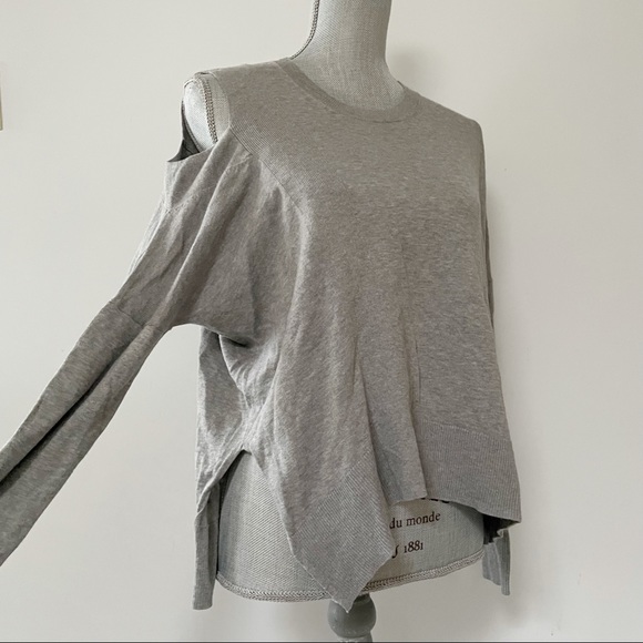 All Saints Cecily cutout shoulder sweater with asymmetrical hem - Picture 5 of 6